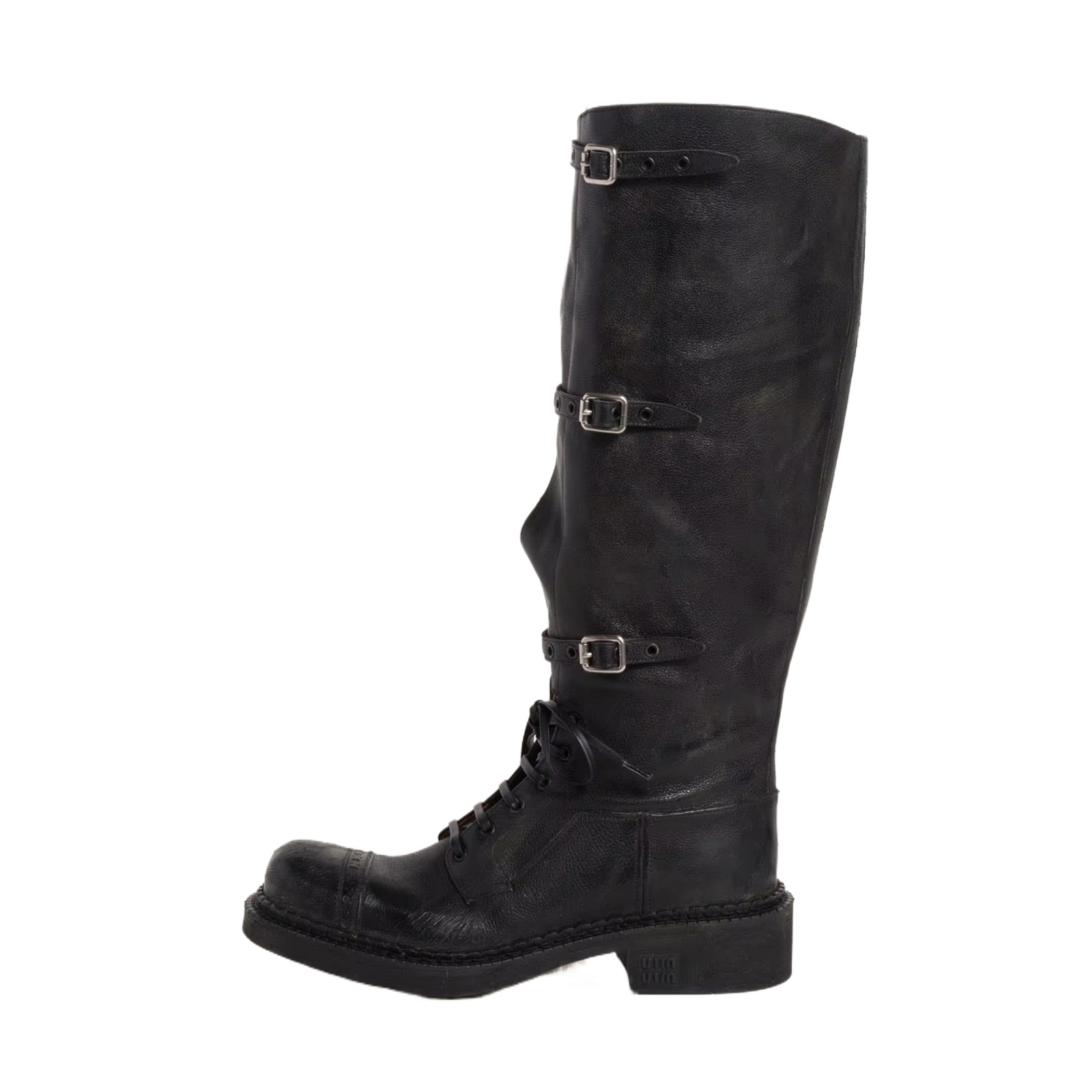 Leather Classic Strap - Arden Furtado Damskie Kozaki za Kolano