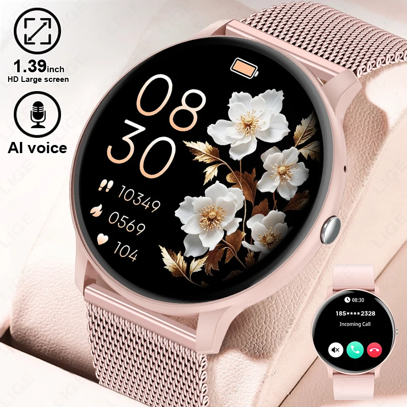 Smartwatch Custom - LIGE Smartwatch z funkcją połączeń Bluetooth